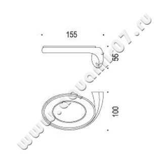 Мыльница настенная Colombo Link B2401 SX.000 размеры
