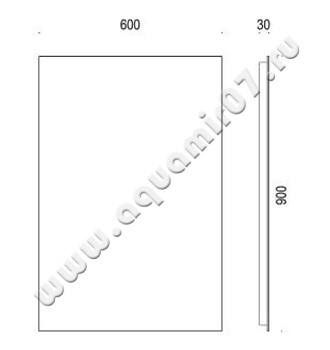 Зеркало Colombo Link B2008 размеры