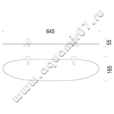 Полка Colombo Link B2416.000 размеры