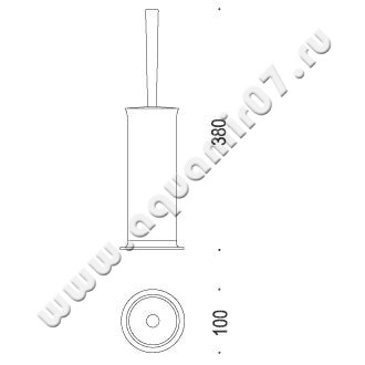 Ершик напольный Colombo Link B2406.000 размеры