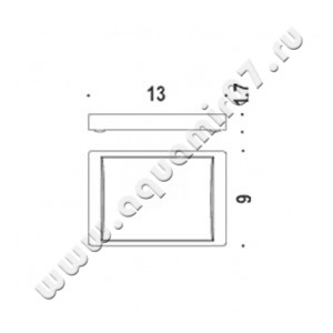 Мыльница настольная Colombo Look B1642.000 размеры