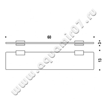 Полка Colombo Look B1616.000 размеры