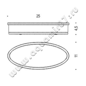 Мыльница настольная Colombo Land B2842.000 размеры