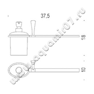 Полотенцедержатель Colombo Land B2874.DX размеры