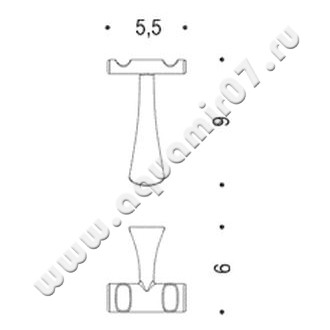 Крючок Colombo Land CD67.000 размеры