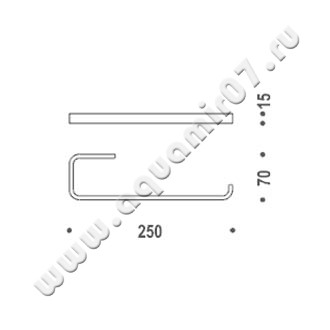 Полотенцедержатель Colombo Time W4212.000 размеры