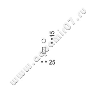 Крючок Colombo Time W4247.000 размеры