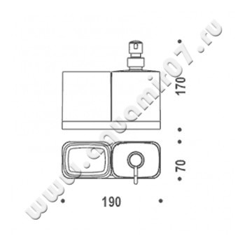 Дозатор Colombo Time W4271.000 размеры