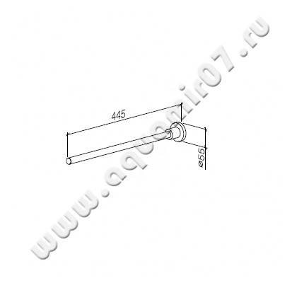 Полотенцедержатель Dornbracht Tara 83211892-00 размеры
