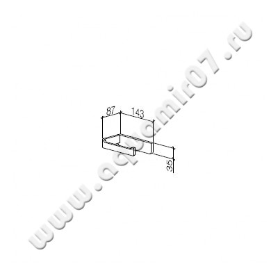 Бумагодержатель Dornbracht LULU 83500710-00 размеры