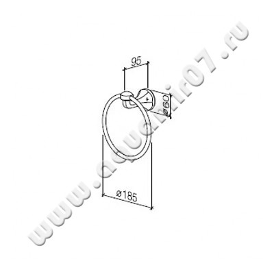 Полотенцедержатель Dornbracht Madison 83200361-00 размеры