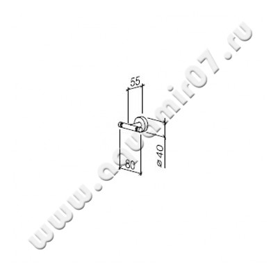 Крючок Dornbracht Meta.02 83 256 979-00 размеры