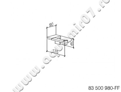 Бумагодержатель Dornbracht Symetrics 83500980-00 размеры