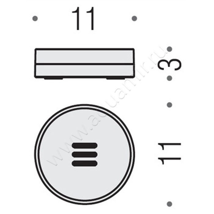 Мыльница настольная Colombo Nordic B5240.CBO размеры