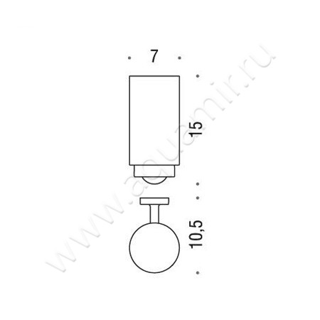 Стакан настенный Colombo Nordic B5202 размеры