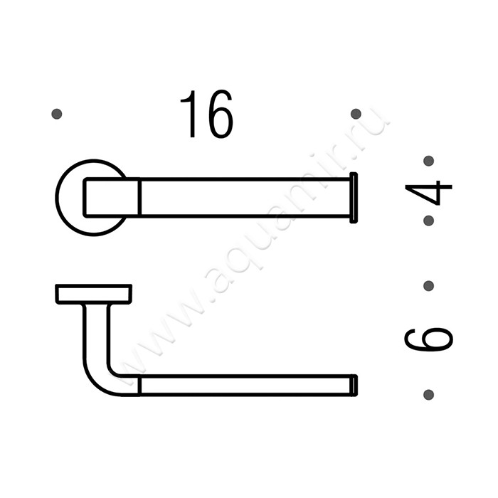 Бумагодержатель Colombo Nordic B5208 размеры