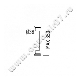 Патрубок для низкого бачка Devon & Devon Westminster IBACZWESCR размеры