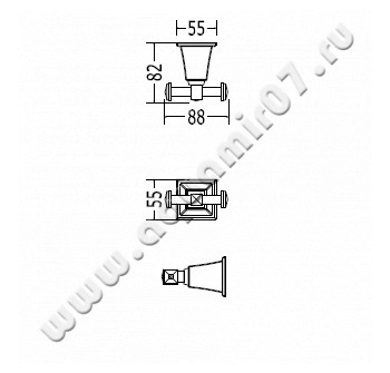 Крючок Devon & Devon Time TM322CR размеры