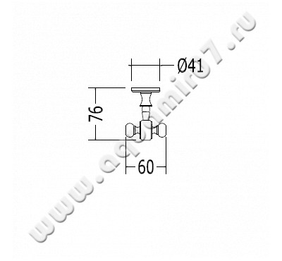 Крючок Devon & Devon First Class DD33330CR размеры