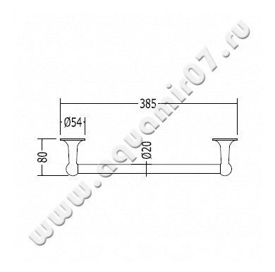 Полотенцедержатель Devon & Devon New York NY109CR размеры