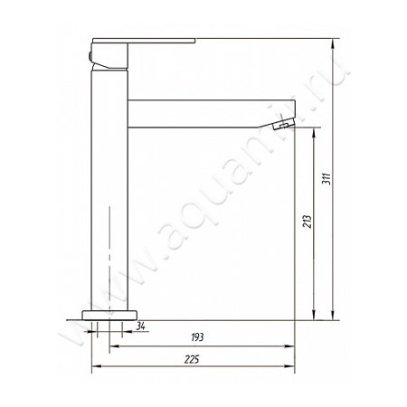 Смеситель для кухни Migliore Kvant 18236 размеры