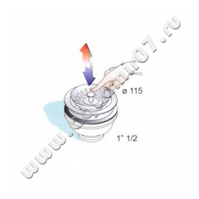 Слив для кухонной мойки Migliore Ricambi ML.RIC-10.107.BR размеры