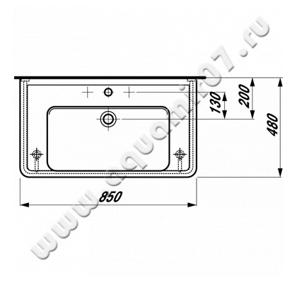 Раковина подвесная Laufen Pro A 8139560001041 размеры