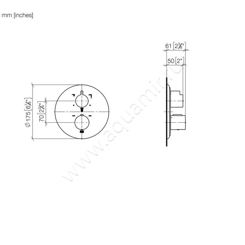Смеситель для ванны Dornbracht MADISON 36427977-06 размеры