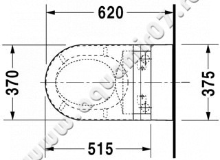 Крышка с функцией биде для унитаза Duravit SensoWash 610001002000300 размеры