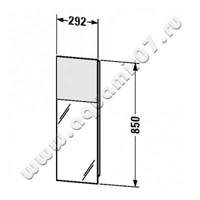 Зеркало с подсветкой Duravit Starck S1971600000 размеры