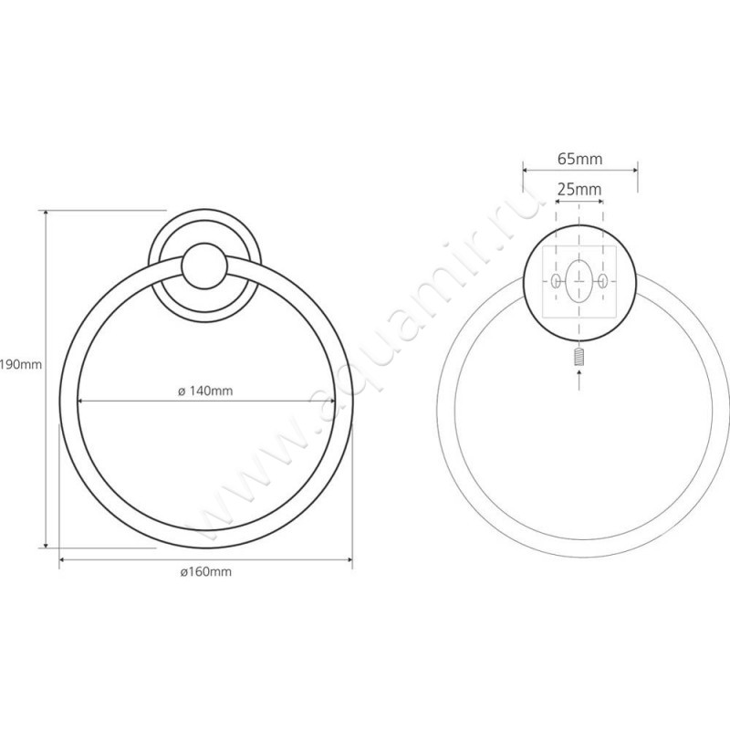 Полотенцедержатель Bemeta Retro 144204068 размеры