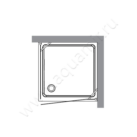 Душевой уголок Kerasan Retro 9147 T0 размеры